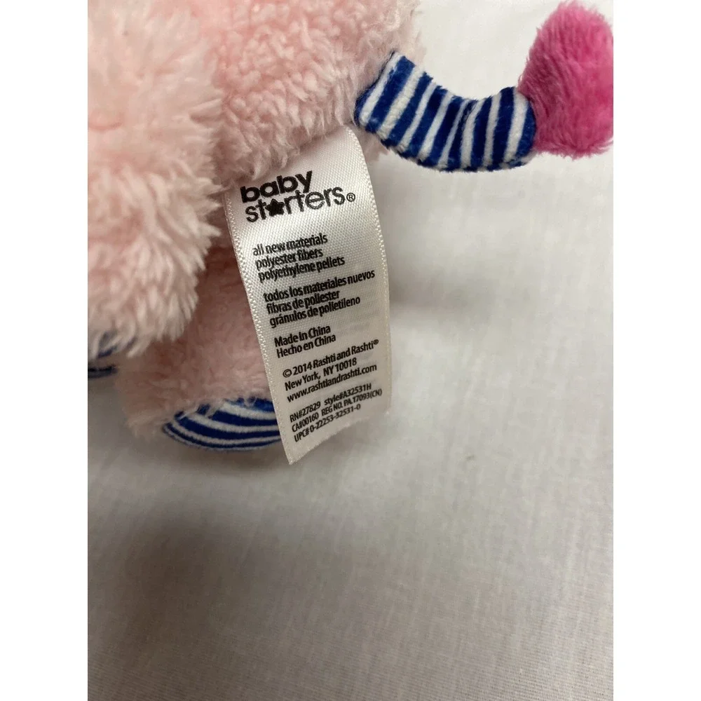 Baby Starters Pink Plush Poodle Dog Lamb Stuffed Animal Toy lovey 7